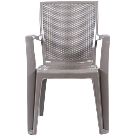 Sedia Da Esterno Comfort Giava Colore Taupe. - immagine 2