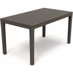 Tavolo Modello Sumatra Rettangolare Color Antracite, 138x78x72h Cm.