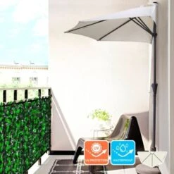 Ombrellone Da Giardino Muro Parete Decentrato Balcone Terrazzo Kailua