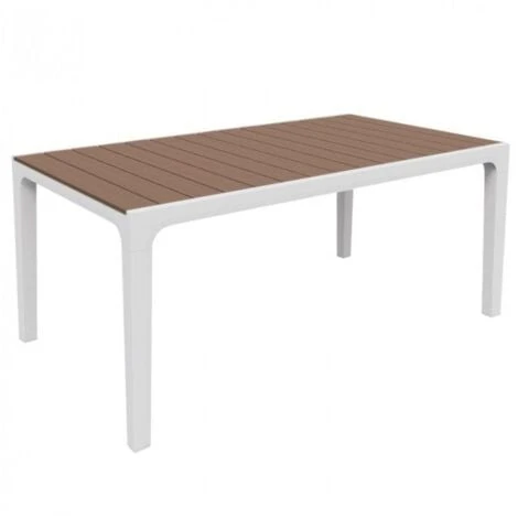 TAVOLO IN RESINA DA GIARDINO EFFETTO LEGNO KETER HARMONY 160x90 + SEDIE 32304V TAVOLO + 4 SEDIE (32304/4) - immagine 3