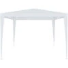 Gazebo 3 X 3 Metri Struttura In Acciaio Copertura In PE 110 Gr/m² Impermeabile Idrorepellente Resistente Raggi Solari UV Tenda Ombrellone Per Fiere Pic Nic Campeggio Esterno Giardino Piscina Bianco
