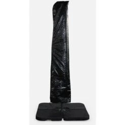 Copertura Per Ombrelloni Hardelot, Biscarosse, Falgos, Shanghai, Touquet, Cabourg, Hélios E Pyla 3x3m - Nero - Con Cerniera, E Asta Per Il Montaggio.