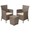 Keter Set 3 Pezzi Salotto Iowa Balcony Cappuccino K224883k587kk