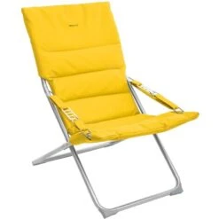 SEDIA RELAX MILOS 3 POSIZIONI L62XP89XH93 CM Colore Giallo