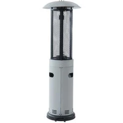 Stufa A Gas D.61 X H.182 Cm In Acciaio Grigio - SINOPE