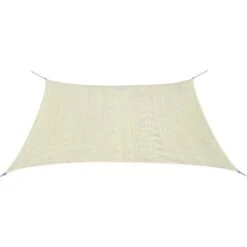 Vela Parasole In HDPE Quadrata 2x2 M Crema VidaXL