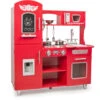 Cucina Rossa Con Accessori Big Red In Legno - Illuminazione Ed Effetti Sonori