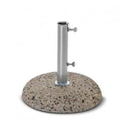 Base Grigia Rotonda Per Ombrellone Giardino Palo Centrale Mini Ø45 25kg
