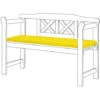 Gardenista Cuscino Per Panca Da Esterno, Cuscino Per Panca Da Esterno A 2 Posti Resistente All'Acqua Con Rivestimento Rimovibile Facile Da Pulire 117x39x5 Cm, Giallo