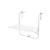 Progarden TAVOLO DA BALCONE BIANCO 60X43CM IN ACCIAIO