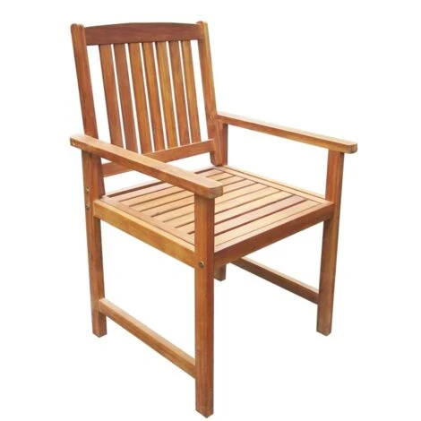 Set Da Pranzo Da Giardino 5 Pz In Legno Massello Di Acacia VidaXL - immagine 5