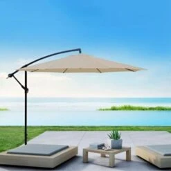 Ombrellone Da Giardino Decentrato 3 Mt Apollo San Marco Ombrellone Ecru E Palo Scuro Ombrellone Ecru E Palo Scuro