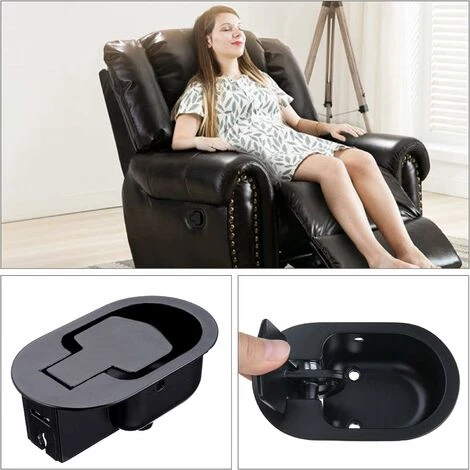 READCLY-Leva Del Divano Del Salotto Di Ricambio In Metallo Poltrona Con Grilletto Maniglia Reclinabile In Metallo Con Cavo Di Sgancio - immagine 2