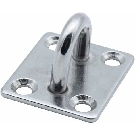 Confezione Da 4 Ganci Per Occhielli A 4 Fori In Acciaio Inossidabile 304 Per Impieghi Gravosi Per Barca, Yoga Rig, Cinghia Di Allenamento, Altalena, Amaca, Boxe, Sacco Da Boxe - immagine 2