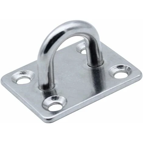 Confezione Da 4 Ganci Per Occhielli A 4 Fori In Acciaio Inossidabile 304 Per Impieghi Gravosi Per Barca, Yoga Rig, Cinghia Di Allenamento, Altalena, Amaca, Boxe, Sacco Da Boxe - immagine 3