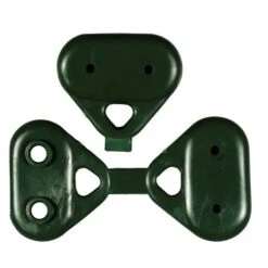 50 GANCI PER RETE OMBREGGIANTE - GANCIO IN PVC VERDE A CLIPS