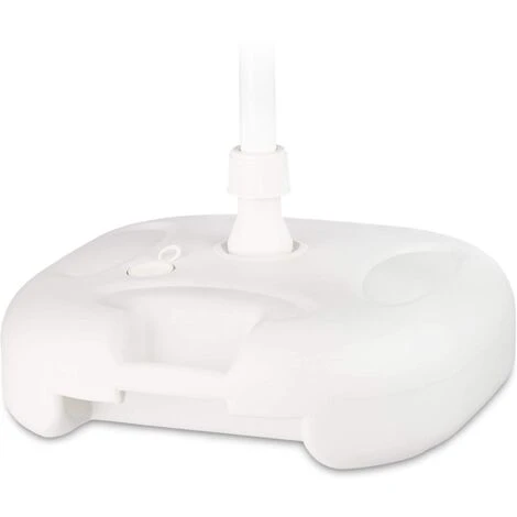 Papillon Base In Plastica Per Ombrellone Da Giardino E Mare, Riempibile Con Acqua E Sabbia -Nero - immagine 2