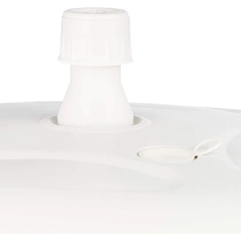 Papillon Base In Plastica Per Ombrellone Da Giardino E Mare, Riempibile Con Acqua E Sabbia -Nero - immagine 5
