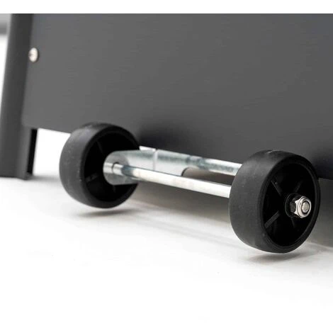 Stufa A Gas Per Terrazza Uso Esterno Design Piramidale E Ruote 13kW Kekai Basil 52x52x227 Cm Regolatore E Tubo Color Nero - immagine 5