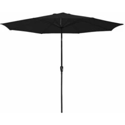 Ombrello Rotondo Diritto HAPUNA Diametro 3,30m Nero