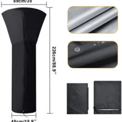 ZOLGINAH 226 85 48 Cm Copertura Del Riscaldatore Del Patio Per Esterni, Copertura Del Riscaldatore Del Patio Impermeabile, Polvere/UV/resistente Alle Intemperie
