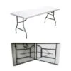 Tavolo Pieghevole Richiudibile Per Feste Sagre Fiere Giardino Campeggio Camping 180x75x72 Cm