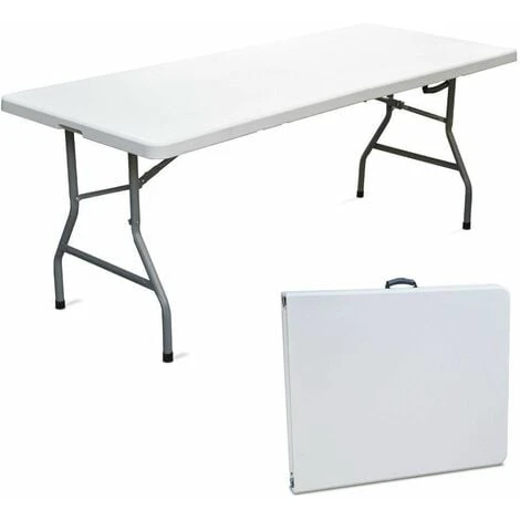 Papillon TAVOLO Pieghevole - 182cm - Mare Picnic - IN PVC CHIUDIBILE A VALIGETTA RESINA