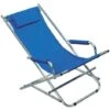Sdraio In Alluminio Blu - Cm.54x97x77h.