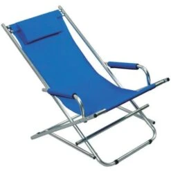 Sdraio In Alluminio Blu - Cm.54x97x77h.