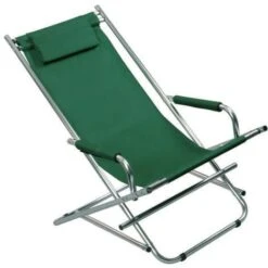 Sdraio In Alluminio Verde - Cm.54x97x77h.