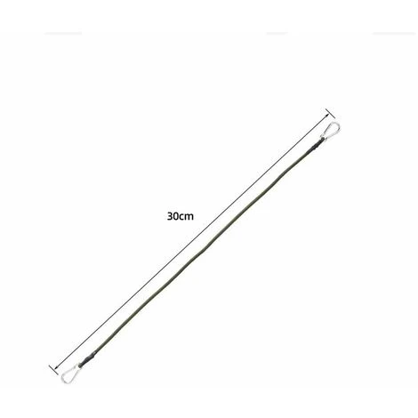 Kit Accessori Per Vela Parasole - 4 Corde Elastiche - Nero - Protezione Solare - Fissaggio - Strumenti Di Montaggio, Superma, Verde, Kueatily - immagine 2