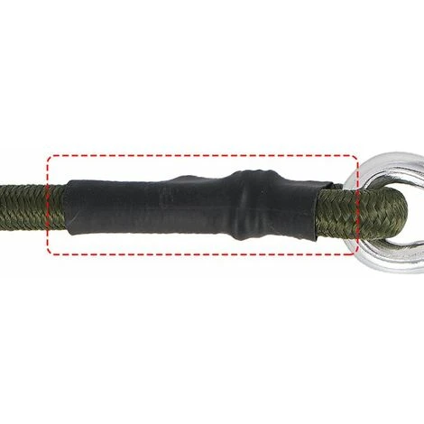 Kit Accessori Per Vela Parasole - 4 Corde Elastiche - Nero - Protezione Solare - Fissaggio - Strumenti Di Montaggio, Superma, Verde, Kueatily - immagine 4