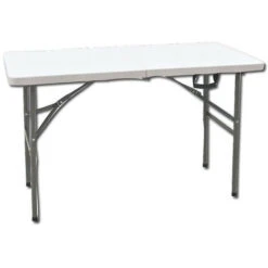 Tavolo Pieghevole In Alluminio Cm 122x60x74h