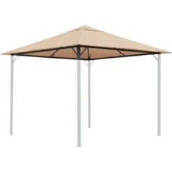 Tetto Di Ricambio Per Gazebo Da Giardino 3x3m 250g/m³ Beige