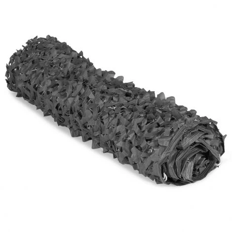 Velo D'ombra Rettangolare Design Mimetico 3x4 M Grigio - immagine 3