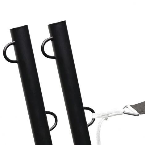 Set Di 2 Pali Per Vele Ombreggianti H.220 CM Con Pali E Basi In Acciaio - immagine 4