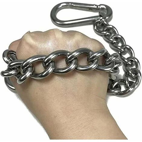 Catena Per Sedia Sospesa, Catena Con Due Moschettoni, Ganci Per Altalena Hardware Per Sedia, Catena Per Sedia Sospesa In Acciaio Inossidabile Da 66 Cm Con Due Moschettoni Per Sedia Sospesa Per Interni - immagine 4