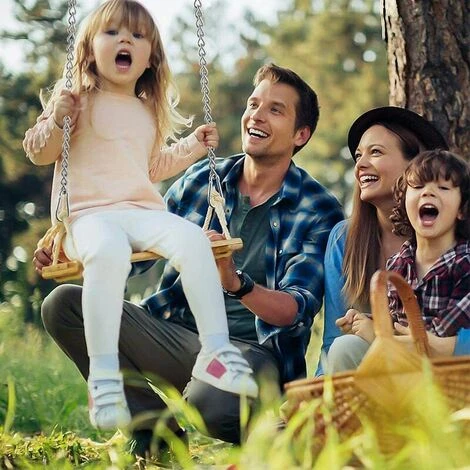 Catena Per Sedia Sospesa, Catena Con Due Moschettoni, Ganci Per Altalena Hardware Per Sedia, Catena Per Sedia Sospesa In Acciaio Inossidabile Da 66 Cm Con Due Moschettoni Per Sedia Sospesa Per Interni - immagine 5