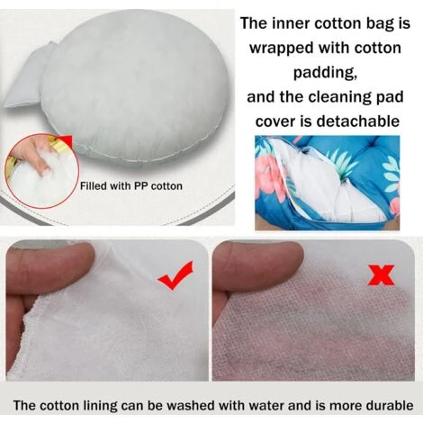 MINKUROW Cuscino Per Sedia Sospesa Con Cuscino, Cuscino Per Sedia A Uovo Da Esterno, Sedia A Dondolo, Sedia A Uovo, Sedia Sospesa, Cuscino Per Sedia In Rattan Per Giardino - immagine 3