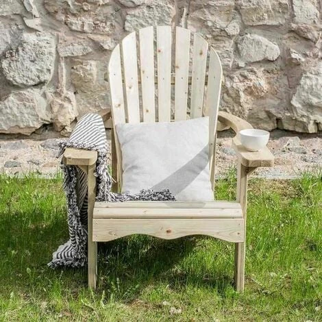 Sedia Da Giardino In Legno RELAX Tipo Adirondack - Spessore 30 Mm - immagine 2