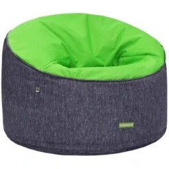 Gardenista Poltrona A Sacco, Poltrona A Sacco Rotonda Per Esterni Protetta Dai Raggi UV Con Tessuto Resistente All'acqua Di Alta Qualità E Imbottitura In Perline Di Poliestere EPS, Verde