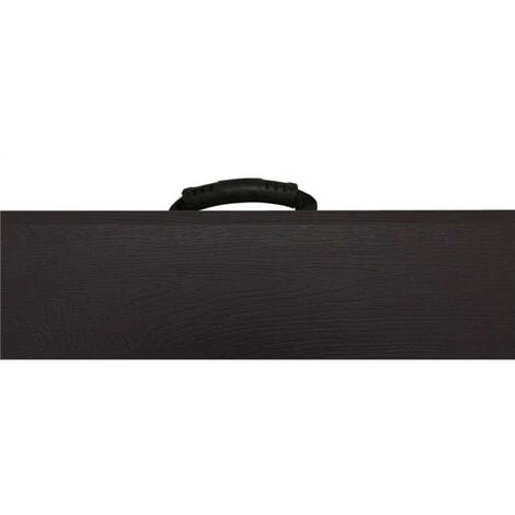 TAVOLO IN METALLO E PVC PIEGHEVOLE 180X75cm - PIC-NIC CAMPEGGIO FIERE SAGRE - STAMPO EFFETTO LEGNO - immagine 3