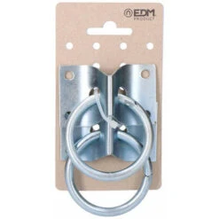 Parcheggio Per Cani EDM Argentato Distintivo Cromato Anelli 70 X 45 Mm (2 Unità)