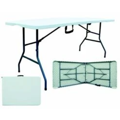 Tavolo Birreria Pieghevole In Hdpe Cm.180x70x74h.