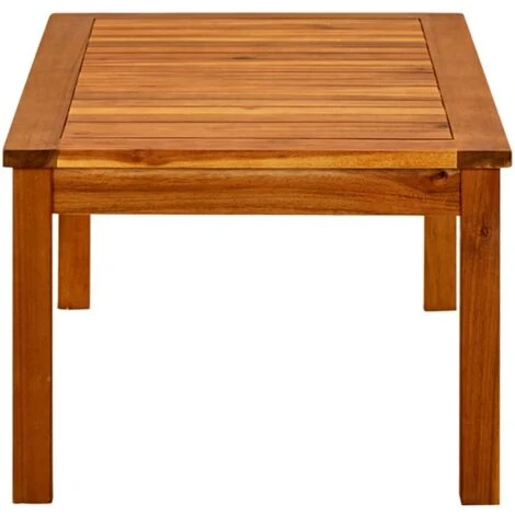 Tavolino Da Giardino Tavolino Basso Da Caffè - 90x50x36 Cm In Legno Massello Di Acacia BV568897 - BonneVie - immagine 3