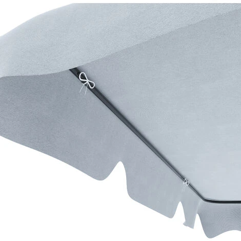 Dondolo 3 Posti Algarve Con Tettuccio Parasole Regolabile Cuscini Imbottiti Struttura Robusta In Acciaio Verniciato Da Giardino Esterno Balcone Terrazzo 170 X 110 X 153 Cm (Grigio) - immagine 5