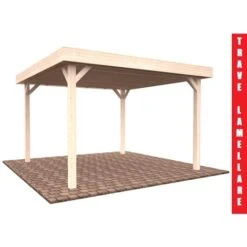 Gazebo Da Giardino In Legno Lamellare D'Abete Nordico - Cm 350X350cm - Italfromgiard4