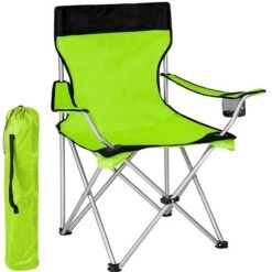 Sedia Pieghevole Da Campeggio Con Borsa Camping Sedia Spiaggia Da Esterno Verde