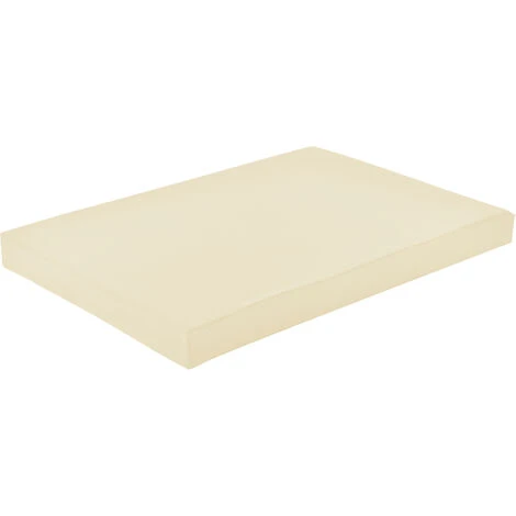 Nova Fodera Per Cuscini E Spugne 120x80x10cm Rivestimento Interno/Esterno Vari Colori Dimensioni : Beige - immagine 3