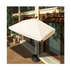 Papillon Ombrellone Da Giardino A Parete 230 X 130 X 254 (H) Cm. Beige